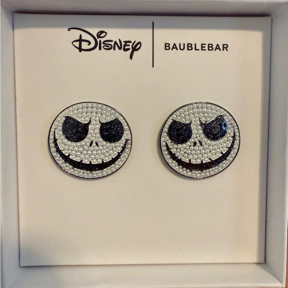 Disney BaubleBar Jack Skellington Earrings